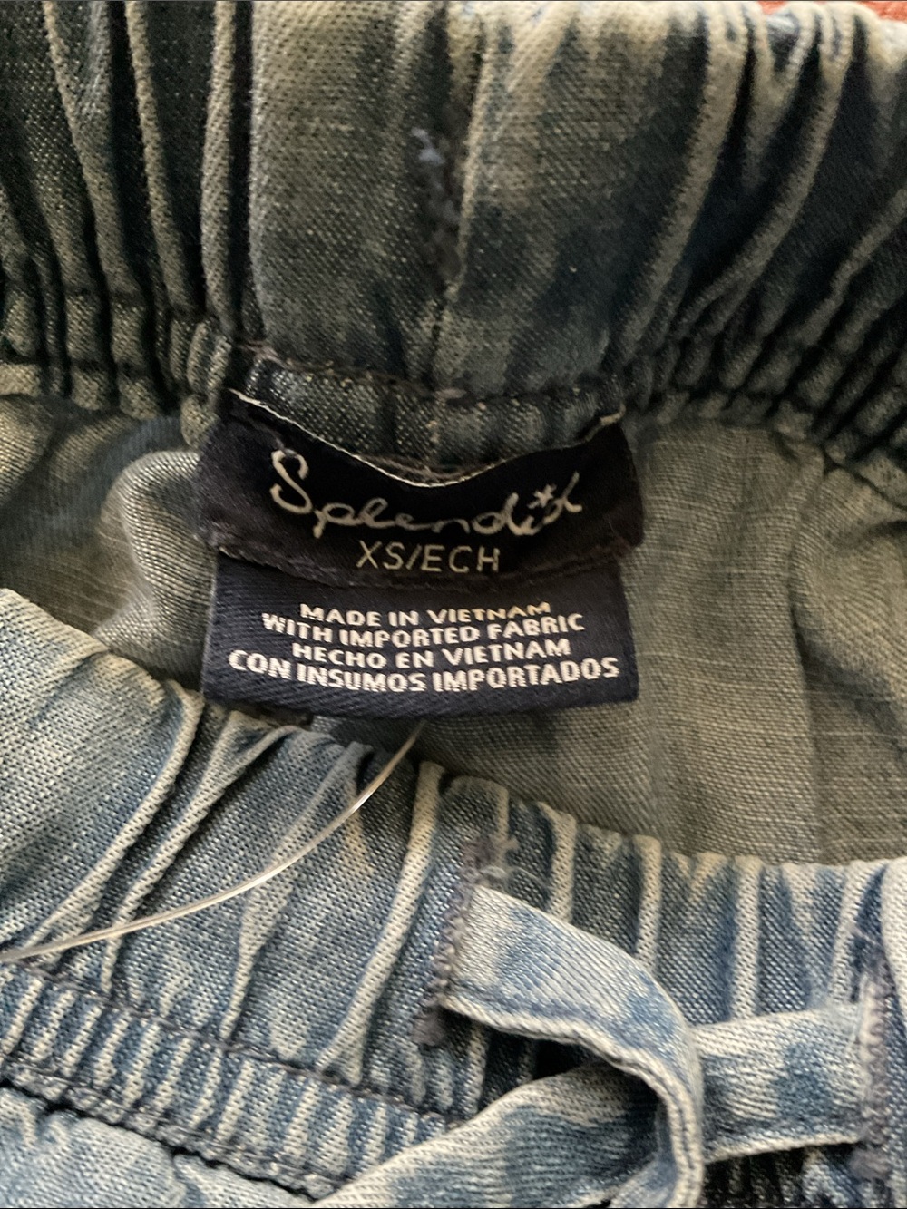 Splendid Chambray wide leg drawstring pants - Picture 5 of 10